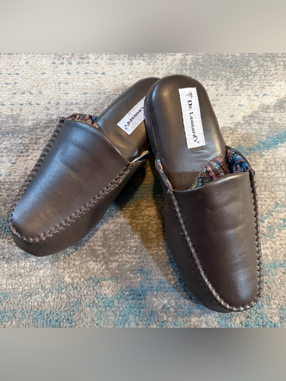 Men's Size 7W Dr. Leonard's Slippers